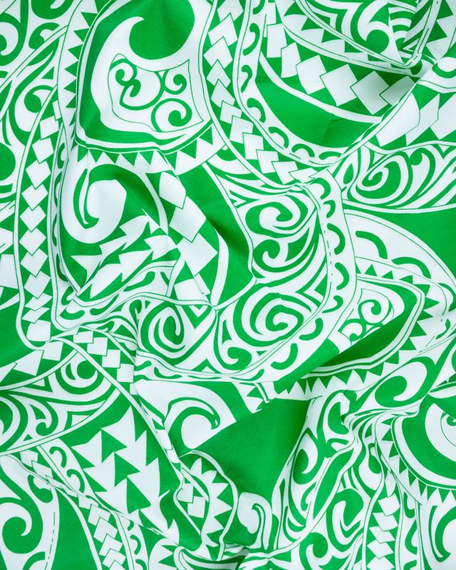 Polynesian fabric TATAN Green - Tissushop